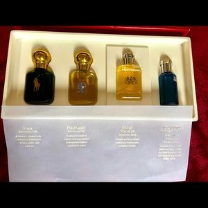 Ralph Lauren cologne set with polo crest